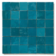 RO'MA NATURE - Carrelage Zellige Marocain Bleu Turquoise 5x5 cm  (vendu par plaque de 30x30 cm soit 0,09 m²) - vignette