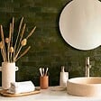 RO'MA NATURE - Carrelage Zellige Marocain Vert Empire 5x15 cm (vendu par 1 m²) - vignette