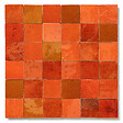 RO'MA NATURE - Carrelage Zellige Marocain Orange Pétillant 5x5 cm  (vendu par plaque de 30x30 cm soit 0,09 m²) - vignette