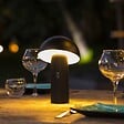 LUMISKY - Lampe de table sans fil TOD Noir H28cm - vignette