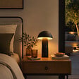 LUMISKY - Lampe de table sans fil TOD Noir H28cm - vignette