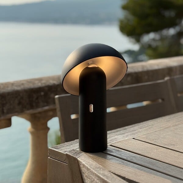 LUMISKY - Lampe de table sans fil TOD Noir H28cm - large