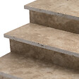 RO'MA NATURE - Dessus de marche Travertin Beige Nuancé 100x33x3 cm Bord Droit (à l'unité) - vignette