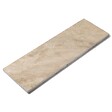 RO'MA NATURE - Dessus de marche Travertin Beige Nuancé 100x33x3 cm Bord Droit (à l'unité) - vignette