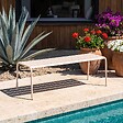 OVIALA - Banc de jardin en acier ivoire - Palavas - vignette