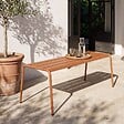 OVIALA - Banc de jardin en acier Caramel - Palavas - vignette