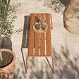 OVIALA - Banc de jardin en acier Caramel - Palavas - vignette