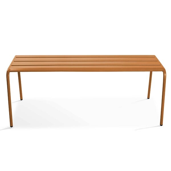 OVIALA - Banc de jardin en acier Caramel - Palavas - large