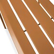 OVIALA - Banc de jardin en acier Caramel - Palavas - vignette