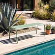 OVIALA - Banc de jardin en acier vert sauge - Palavas - vignette