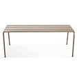 OVIALA - Banc de jardin en acier taupe - Palavas - vignette