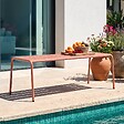 OVIALA - Banc de jardin en acier argile - Palavas - vignette