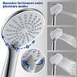 AICA SANITAIRE - Colonne de douche thermostatique 200 mm-Chrome-Laiton & Inox - vignette