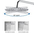 AICA SANITAIRE - Colonne de douche thermostatique 250 mm-Chrome-Laiton & Inox - vignette