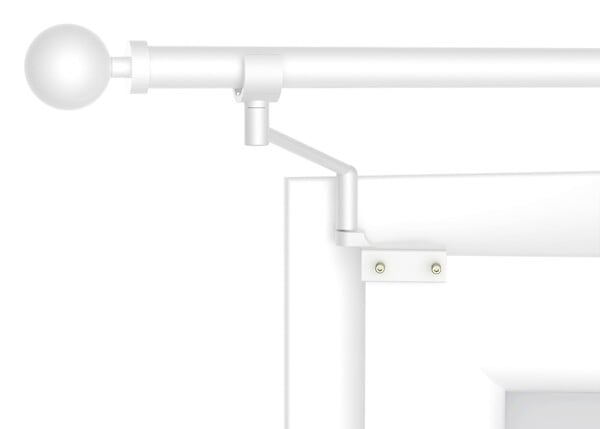 CESSOT - 2 supports pour fenetre 2 battants d19-20 blanc - large