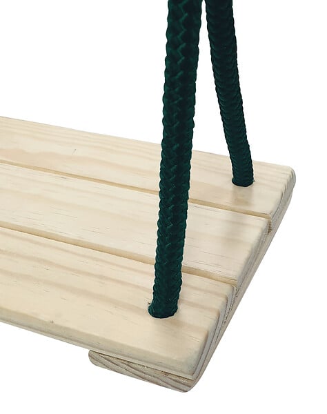 CERLAND - Balançoire bois réglable - 3-12 ans - L.146xH.130xP.82cm - large