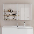 COSYNEO - Armoire de toilette miroir 140x70 cm - blanc - MIRANO - vignette