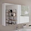 COSYNEO - Armoire de toilette miroir 140x70 cm - blanc - MIRANO - vignette