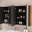 COSYNEO - Armoire de toilette miroir 140x70 cm - tabaco (chêne foncé) - MIRANO - vignette