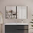 COSYNEO - Armoire de toilette miroir 140x70 cm - noir - MIRANO - vignette