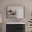 COSYNEO - Armoire de toilette miroir 100x70 cm - noir - MIRANO - vignette