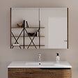 COSYNEO - Armoire de toilette miroir 100x70 cm - tabaco (chêne foncé) - MIRANO - vignette