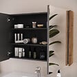 COSYNEO - Armoire de toilette miroir 100x70 cm - tabaco (chêne foncé) - MIRANO - vignette
