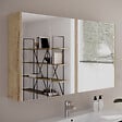 COSYNEO - Armoire de toilette miroir 120x70 cm - madera miel (chêne clair) - MIRANO - vignette