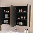 COSYNEO - Armoire de toilette miroir 120x70 cm - madera miel (chêne clair) - MIRANO - vignette