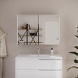 COSYNEO - Armoire de toilette miroir 90x70 cm - blanc - MIRANO - vignette