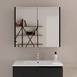 COSYNEO - Armoire de toilette miroir 60x70 cm - noir - MIRANO - vignette