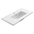 COSYNEO - Meuble de salle de bain 120cm simple vasque sur pieds avec porte et tiroirs - sans miroir - cambrian (chêne clair) - LAZARO - vignette