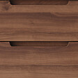 COSYNEO - Meuble de salle de bain 80cm simple vasque - sans miroir - 3 tiroirs - noyer (bois foncé) - RIZA - vignette