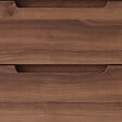 COSYNEO - Meuble de salle de bain 140cm double vasque - 6 tiroirs - sans miroir - noyer (bois foncé) - RIZA - vignette