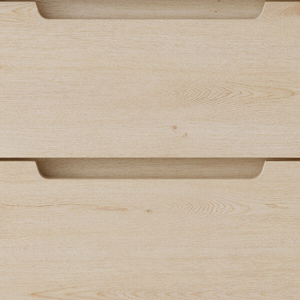COSYNEO - Meuble de salle de bain 60cm simple vasque - sans miroir - 3 tiroirs - roble calima (bois clair) - RIZA - large