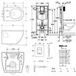 GROHE - Pack WC Bâti-support Rapid SL  + WC sans bride SAT + Abattant SoftClose + Plaque Chrome (RapidSL-Project-1) - vignette