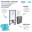 GROHE - Bati support Solido plaque blanche + habillage I-Board - vignette