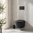 VILLEROY & BOCH - Pack WC Bâti-support sol mur Villeroy & Boch + WC SAT Infinitio sans bride + Abattant SoftClose + Plaque noire (VCNBLINFI4) - vignette