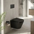 VILLEROY & BOCH - Pack WC Bâti-support sol mur Villeroy & Boch + WC SAT Infinitio sans bride + Abattant SoftClose + Plaque noire (VCNBLINFI4) - vignette