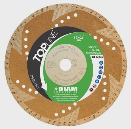 DIAM INDUSTRIES - Disque Diamant DIAM TS80 Granit - Pierre naturelle - large