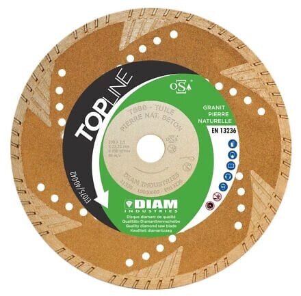 DIAM INDUSTRIES - Disque Diamant DIAM TS80 Granit - Pierre naturelle - large