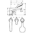 HANSGROHE - Mitigeur 3 trous Talis E baignoire Chromé avec Corps encastré - vignette