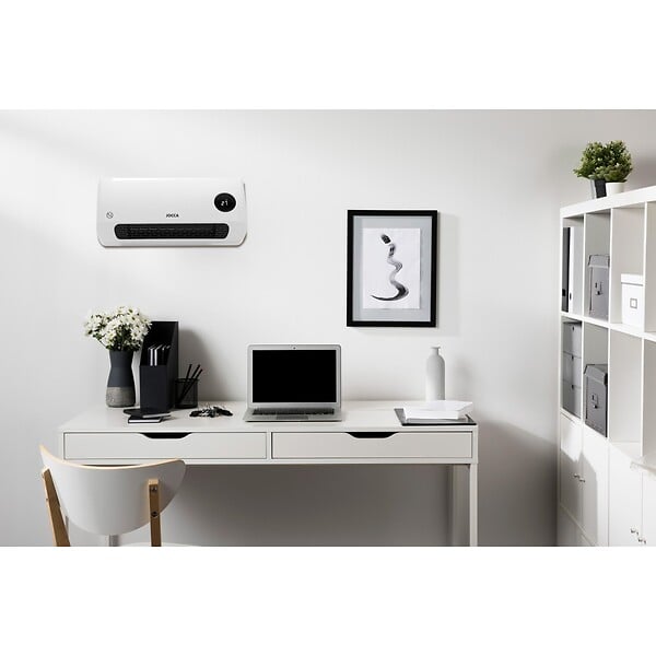 JOCCA - Ventilateur mural réversible Chauffage Soufflant 2000W Télécommande Écran LED Chaud/Froid Minuteur hebdomadaire 3 modes Jocca - large