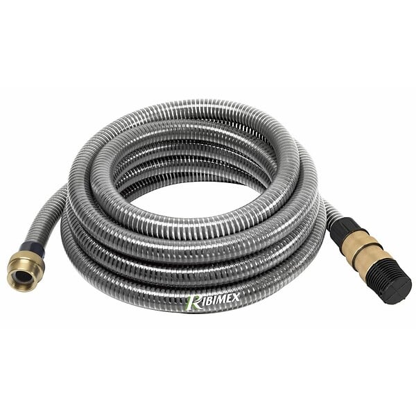 RIBIMEX - Kit tuyau d'aspiration 4 m pompe à eau diamètre 25 - large
