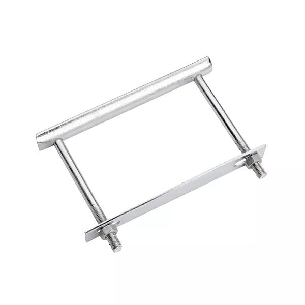 MERMIER - Poignée de trappe 160mm finition zingué blanc - MERMIER - M-658163 - large