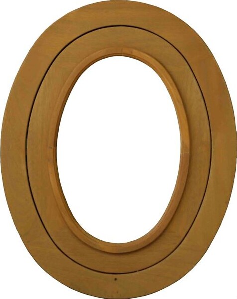 GD MENUISERIES - Oeil de Boeuf Bois Ovale H90 x L60 cm Côte Tableau - large