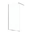 SWISS AQUA TECHNOLOGIES - Walk-in 120x200cm Paroi en verre Crystal Glass® 8 mm anticalcaire, avec bras et profilés chrome brillant (SATBWI120PR) - vignette