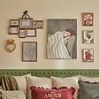 ATMOSPHERA - Toile encadrée Mona carré 58x78cm vert - vignette