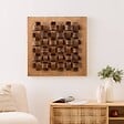ATMOSPHERA - Décoration murale Marc 76x76cm marron - vignette