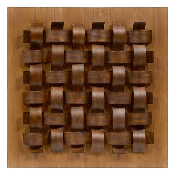 ATMOSPHERA - Décoration murale Marc 76x76cm marron - large